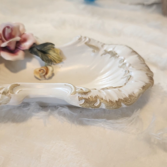 German handcrafted vintage porcelain dish with stamp - Picture 6 of 12